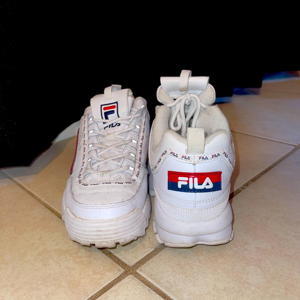 White Filas size: 9